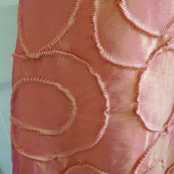 Melanie Grace Designs Gold Orange Shimmery Textured Party Skirt M - Picture 3 of 7